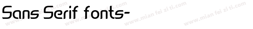 Sans Serif fonts字体转换